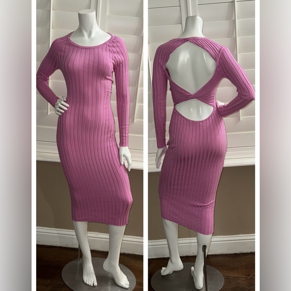 More To Come Revolve Laura Open Back Dress Pink